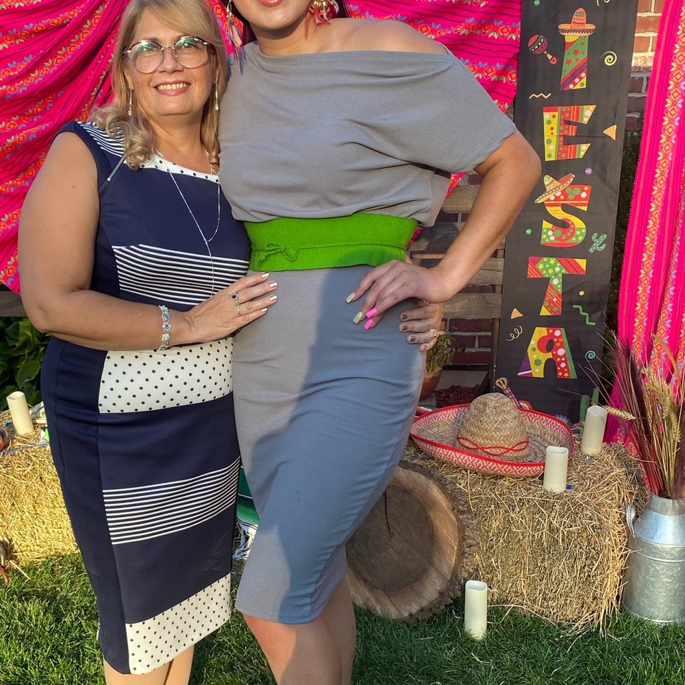Elegant Gray Women's Dress